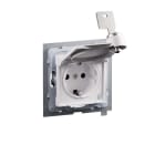LEGRAND - SEANO Schutzko-Steckdose, SL, erh. Ber.-schutz, Klappd. gl. Schliess IP44, UW