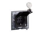 LEGRAND - SEANO Schutzko-Steckdose, SL, erh. Ber.-schutz, Klappd. ungl. Schliess IP44, AN
