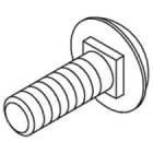 DIETZEL - Rundkopfschraube, mit kurzem Vierkant, Ø 10 mm, 20 mm, tauchfeuerverzinkt