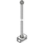 DIETZEL - Zentralabhängung,Gewindestab,100x41mm,2xGV-L30F/1xGBM8-10/1xUS8x17/1xSEM8,sfz