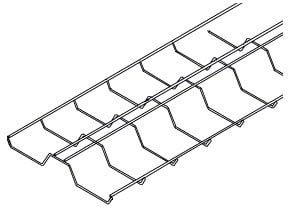 DIETZEL - Gitterkabelträger, W-förmig, 300x50x3000 mm, sendzimir-feuerverzinkt