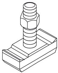 DIETZEL - Hammerkopfschraube, für A7/A8/A9, Ø 12 mm, 40 mm, galvanisch verzinkt