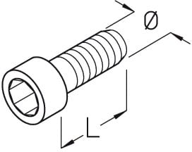 DIETZEL - Innensechskantschraube, Ø 6 mm, 20 mm, galvanisch verzinkt