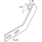 DIETZEL - Konsoladapter,Brandschutz,40°,Ø13mm,inkl.Schrauben+Scheiben,sendzimir-feuerverz
