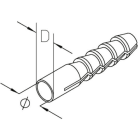 DIETZEL - Kunststoffdübel, Ø 10 mm, 80 mm