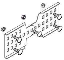 DIETZEL - Leiterverbinder, vertikal, 270x100mm, inkl. 5x KLS 8x16, sendzimir-feuerverzinkt