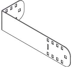 DIETZEL - Rinnenabschlussblech, 200x85 mm, inkl. 2x KLR, sendzimir-feuerverzinkt