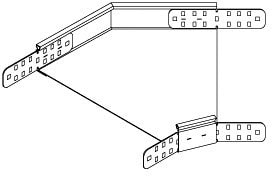 DIETZEL - Rinnenbogen, 45°, 100x60 mm, inkl. 2x KLR, sendzimir-feuerverzinkt