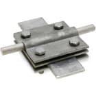DIETZEL - Kreuzklemme, M6x25mm, Klemmbereich rund/flach 8-10/30mm, 3teilig, feuerverzinkt