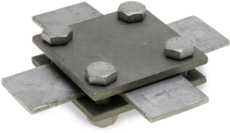 DIETZEL - Kreuzklemme, M8x25 mm, Klemmbereich flach/flach 30/30 mm, feuerverzinkt