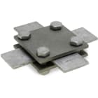 DIETZEL - Kreuzklemme, M8x25 mm, Klemmbereich flach/flach 30/30 mm, feuerverzinkt