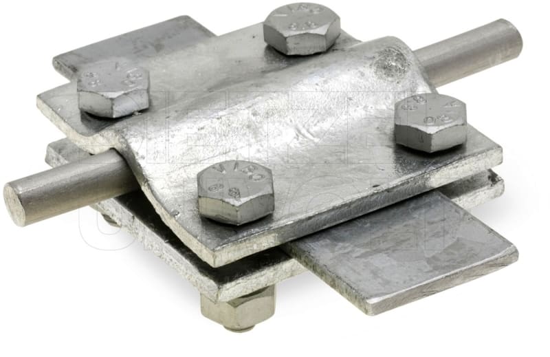 DIETZEL - Kreuzklemme, M8x25 mm, Klemmbereich rund/flach 8-10/30 mm, feuerverzinkt