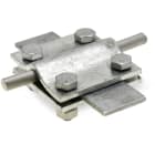 DIETZEL - Kreuzklemme, M8x25 mm, Klemmbereich rund/flach 8-10/30 mm, feuerverzinkt