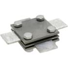 DIETZEL - Kreuzklemme, M8x25 mm, Klemmbereich flach/flach 30/30 mm, 3teilig, feuerverzinkt