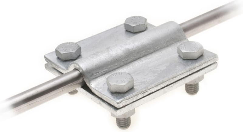 DIETZEL - Kreuzklemme, M8x35 mm, Klemmbereich rund/flach 10/40 mm, feuerverzinkt