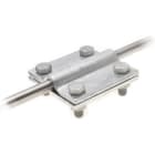 DIETZEL - Kreuzklemme, M8x35 mm, Klemmbereich rund/flach 10/40 mm, feuerverzinkt