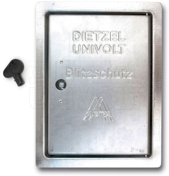 DIETZEL - Revisionstür, 230x180x15 mm, mit Drehriegel, feuerverzinkt
