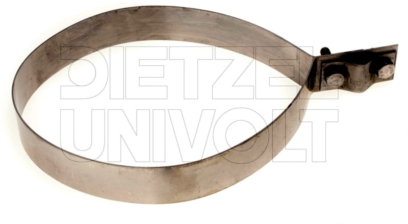 DIETZEL - Regenrohrschelle, Ø 100 mm, M6x25 mm Niro Schraube, Niro