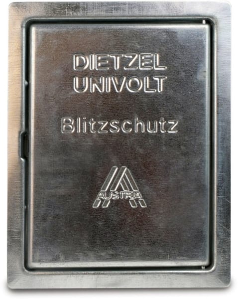 DIETZEL - Revisionstür, 230x180x15 mm, mit Schnappverschluss, feuerverzinkt