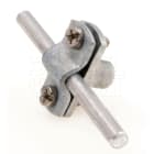 DIETZEL - Leitungshalter, klein, mit Überleger 8 mm, mit Innengewinde M8, Zinkdruckguss