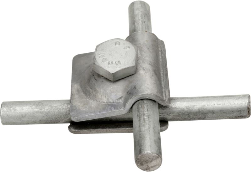 DIETZEL - Mehrzweckklemme,rd Ø8-10mm/rd Ø8-10mm,ohne Gegenmutter,Sechskantschraube M10