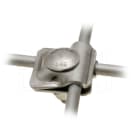 DIETZEL - Mehrzweckklemme,rund Ø8mm/rund Ø8mm,Niro,m. Gegenmutter/Flachrundschraube M10