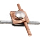 DIETZEL - Mehrzweckklemme,rd Ø8mm/rd Ø8mm,Ober-/Unterteil Kupfer,Zwpl./Schraube M10 Niro