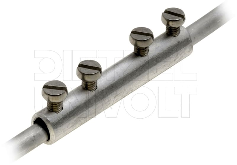 DIETZEL - Verbindungsmuffe, Ø 8 mm / Ø 8 mm, Aluminium