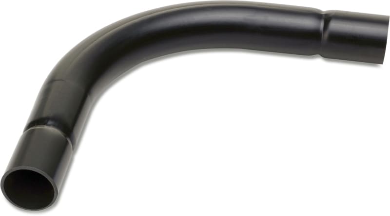 DIETZEL - PVC-Steckbogen, Ø 32 mm, 90°, gesickt, schwarz