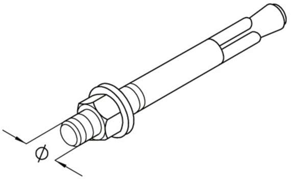 DIETZEL - Spreizdübel, Ø 10 mm, 0-10 mm, galvanisch verzinkt