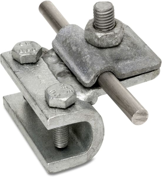 DIETZEL - Anschlussklemme, längs und quer für rd7-10mm, feuerverzinkt