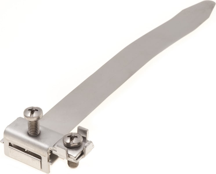 DIETZEL - Erdungsbandrohrschelle, 1/8 - 1 1/2'', 16 mm², galvanisch verzinnt