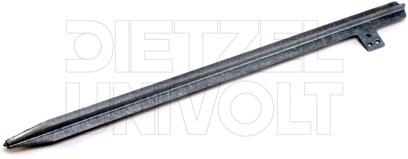 DIETZEL - Kreuzerder, 2500 mm, mit Anschlussfahne, 50x50x3 mm, feuerverzinkt
