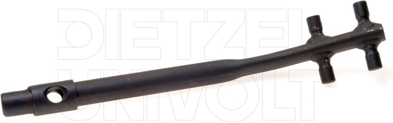 DIETZEL - Richteisen, Klemmbereich rund/flach 8 mm, 260 mm, Stahl bruniert