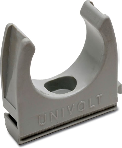 DIETZEL - PVC-Klemmschelle, Ø 32 mm, anreihbar, hellgrau