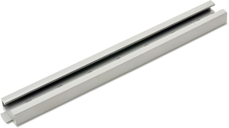 DIETZEL - PVC-Klemmschiene, gelocht, hellgrau, 200 mm