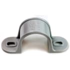 DIETZEL - PVC-Schelle, Ø 40 mm, zweilappig, hellgrau