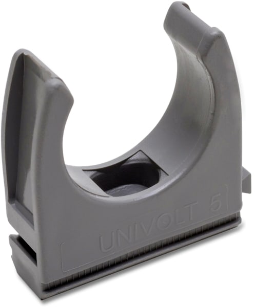 DIETZEL - PVC-Klemmschelle, Ø 32 mm, anreihbar, grau