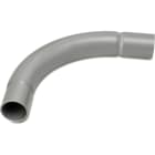 DIETZEL - PVC-Steckbogen, Ø 32 mm, 90°, gesickt, grau