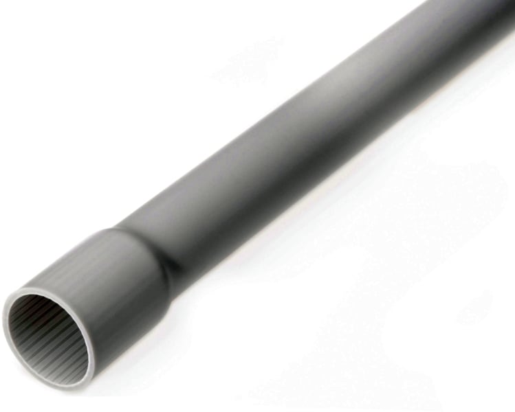 DIETZEL - HFT-Isolierrohr,Ø32mm,starr,leicht,gemufft,Turborillen,LSF0H,halogenfrei,hgr,3m