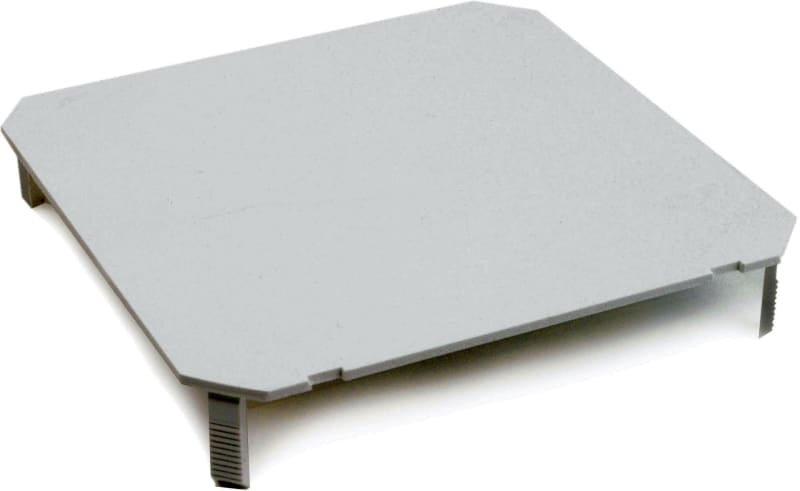 DIETZEL - PVC-Tapetendeckel, 75x75 mm, weiß