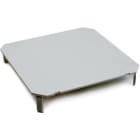 DIETZEL - PVC-Tapetendeckel, 100x100 mm, weiß