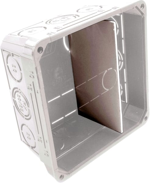 DIETZEL - PVC-Isoliertrennwand, 100x100 mm, weiß