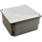 DIETZEL - PVC-Abzweigkasten, 200x200 mm, mit Randdeckel, weiß
