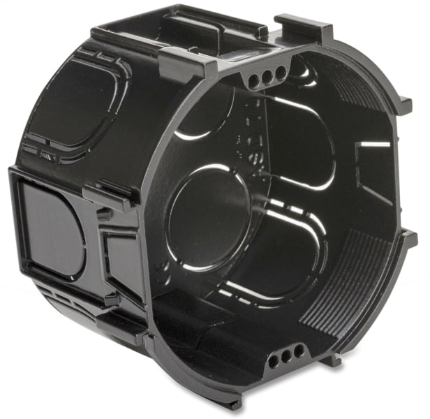 DIETZEL - Kombi-Abzweig-Schalterdose, Ø 75 mm, 45 mm, halogenfrei, Unterputz, schwarz