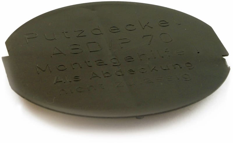 DIETZEL - Putzdeckel, Ø 70 mm, Polystyrol, schwarz
