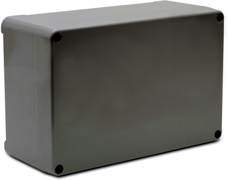 DIETZEL - PVC-Panzerkasten, ohne Vorprägung, 300x200x125 mm, grau