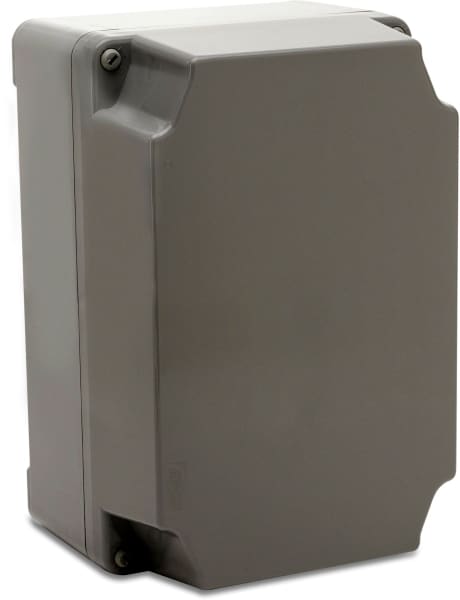 DIETZEL - PVC-Panzerkasten, ohne Vorprägung, mit hohem Deckel, 300x200x165 mm, grau