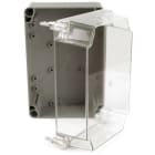 DIETZEL - PVC-Panzerkasten,ohne Vorprägung,m. hohem,transparentem Deckel,300x200x165mm,gr