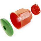 DIETZEL - PE-Betonbau-Abzweiggroßdose-Set, halogenfrei, orange/grün